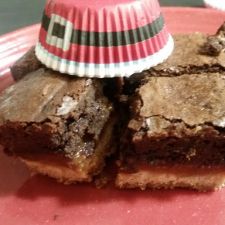 Shortbread Caramel Brownie Bars