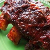 Ancho-Rubbed Beef Back Ribs With Spicy BBQ Sauce