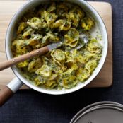 Cheese Tortellini with Walnut Pesto