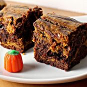Pumpkin Swirl Brownies