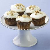 Carrot Cake Cupcakes with Lemony Cream Cheese Frosting
