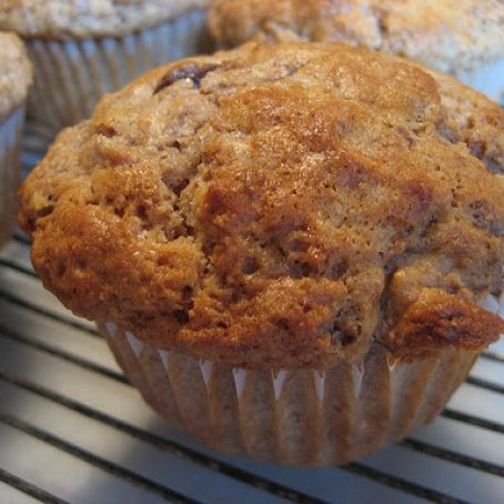 Zucchini raisin bran muffins