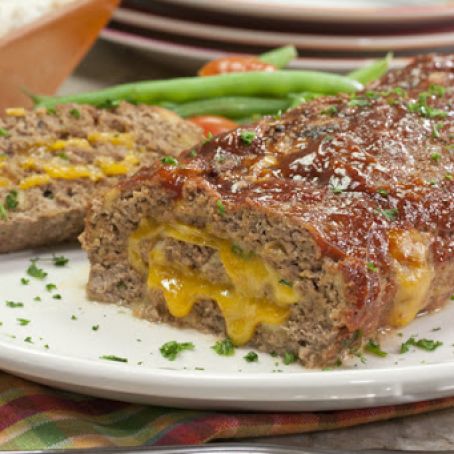 Cheesy Stuffed Meatloaf
