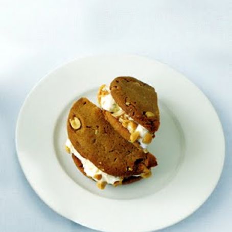 Peanut Ice Cream Sandwiches