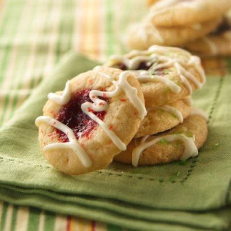 Raspberry Thumbprint Cookies