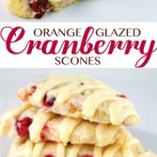 Orange Glazed Cranberry Scones