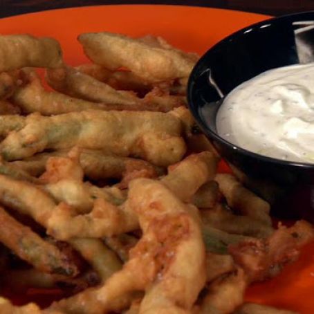 Fried Green Beans and Wasabi Ranch