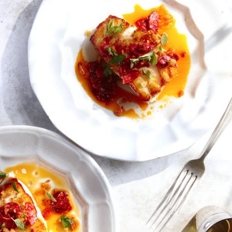 Cod with Chorizo and Breadcrumbs