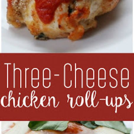 Three Cheese Chicken Roll-Ups
