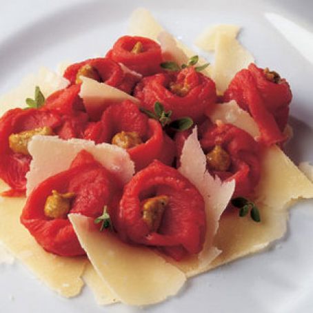 Beef - Carpaccio w/Red Pepper Pesto & Cheese