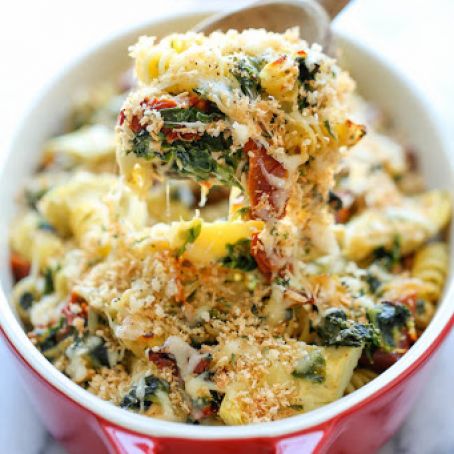 Chicken Florentine Artichoke Bake