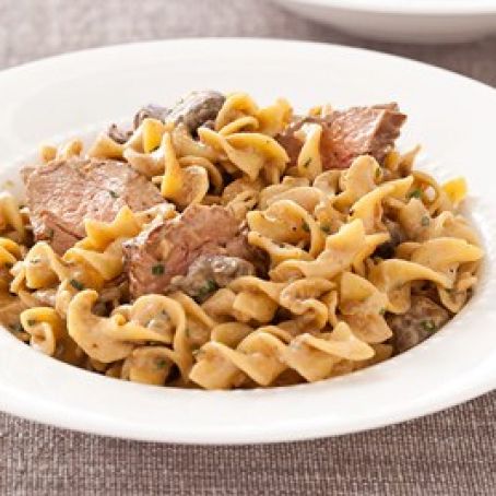 Beef Stroganoff for Two