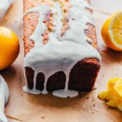 Whole Grain Olive Oil-Poppy Seed Loaf with Meyer Lemon Glaze