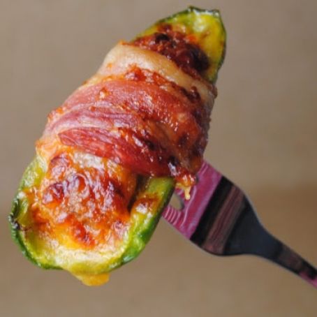Goat Cheese Stuffed Jalapenos Wrapped in Bacon