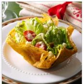 Caesar Salad in Peppered Parmesan Bowls Recipe