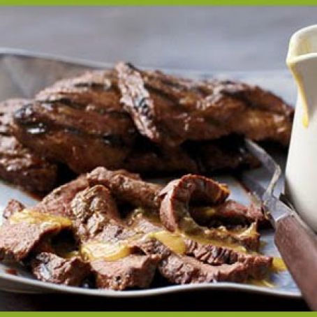 Maple lemon skirt steak