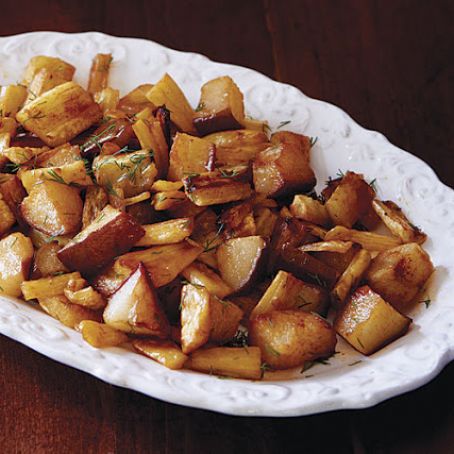 Roasted Pears and Parsnips