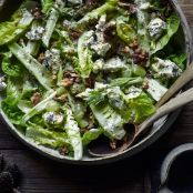Blue Cheese, Grape, and Gem Lettuce Salad Recipe | SAVEUR