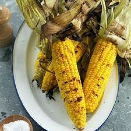 Grilled corn on the cob