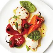 Marinated Peppers and Mozzarella