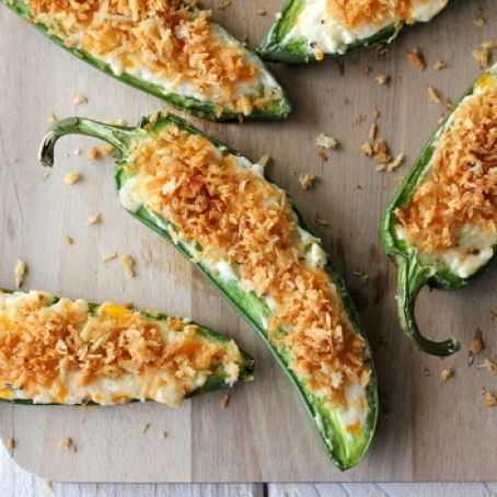 3 Cheese Baked Jalapeno Poppers