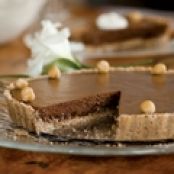 Chocolate Tart with Hazelnut Shortbread Crust