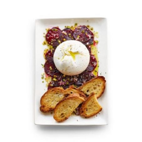 Beet Carpaccio with Burrata