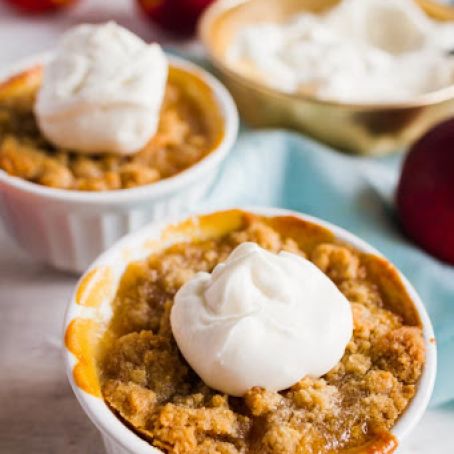 mini peach crisps