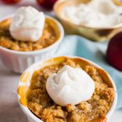 mini peach crisps