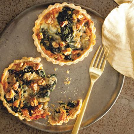 spinach and gorgonzola tartlets