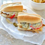 Chicken Cheesesteak Sandwiches