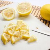 Lemon Vinegar Garbage Disposer Ice Cubes