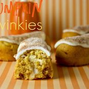 Pumpkin Twinkies with Cream Cheese Marshmallow Filling