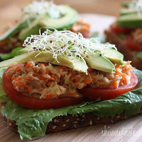 Open Face Tuna Sandwich