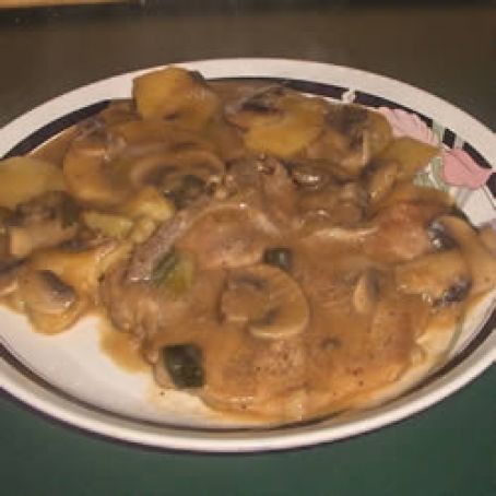 Stove Top Pork Chops with Potatoes