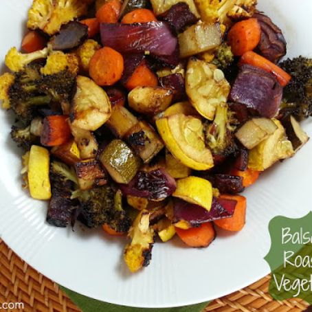 Balsamic Roasted Vegetables -- Weight Watchers 2 PointsPlus