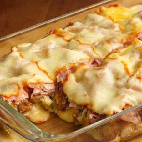 Deep-Dish Chicken Cordon Bleu