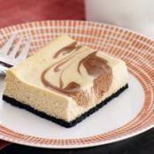 Cappuccino Chocolate-Swirl Cheesecake Bars