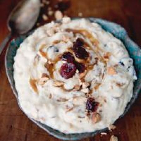 Rice Pudding with Apricot Preserves