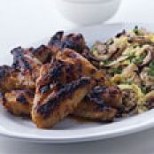 Broiled Chicken Wings with Spicy Apricot Sauce