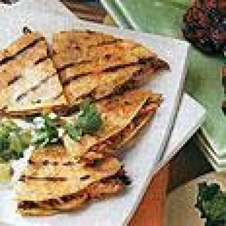 Chicken & Mushroom Quesadillas