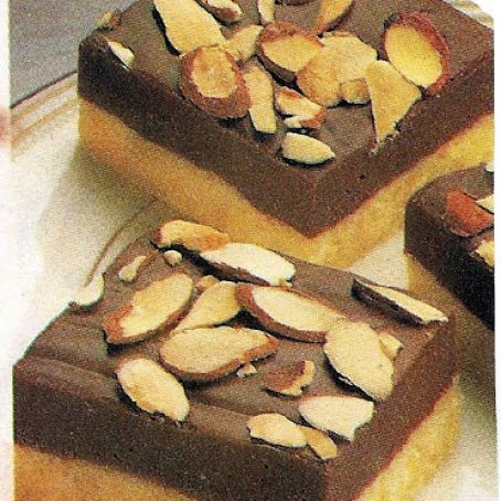 ALMOND FUDGE TOPPED SHORTBREAD
