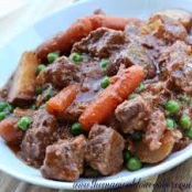 Slow cooker beef and vegetable stew