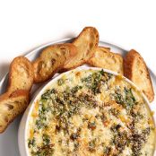 Hot Spinach Dip with Mushrooms