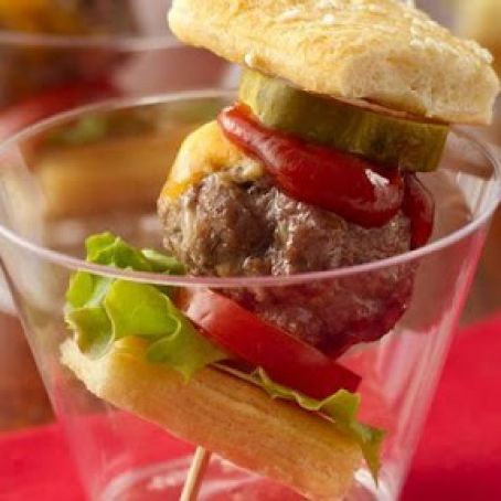 Juicy Meatball Skewers