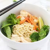 CHICKEN AND SHRIMP****Coconut, Red Curry Noodle Bowl