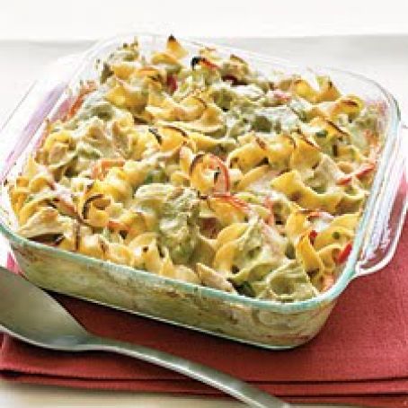 Mediterranean Tuna Noodle Casserole