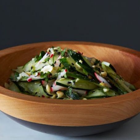 Sesame Peanut Cucumber Salad