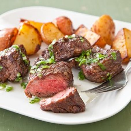 Mexican Steak Tips with Crispy Potatoes