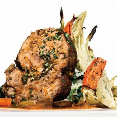 BRAISED VEAL SHOULDER, w/GREMOLATA